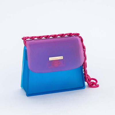Bolsa de menina Mar e Cor com Alça de Corrente Pink e Azul