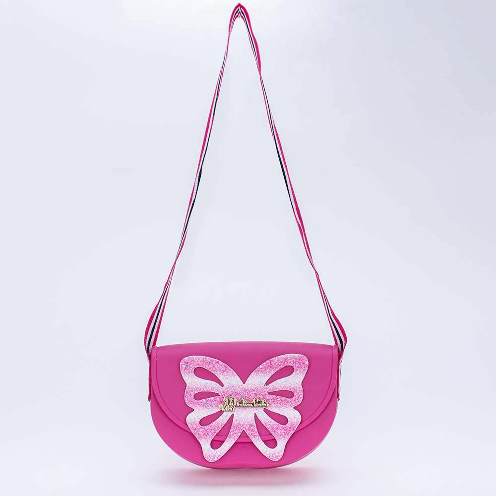 Bolsa Valentina Pontes by Kidy com Asas de Glitter Pink