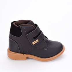 Bota Coturno Infantil Masculino Kidy Max Preto