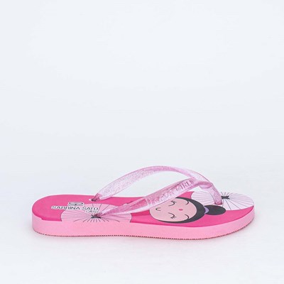 Chinelo de Dedo Menina Sabrina Sato Oriental Glitter Pink