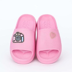 Chinelo Slide Infantil Feminino Mar e Cor Candy Click Rosa