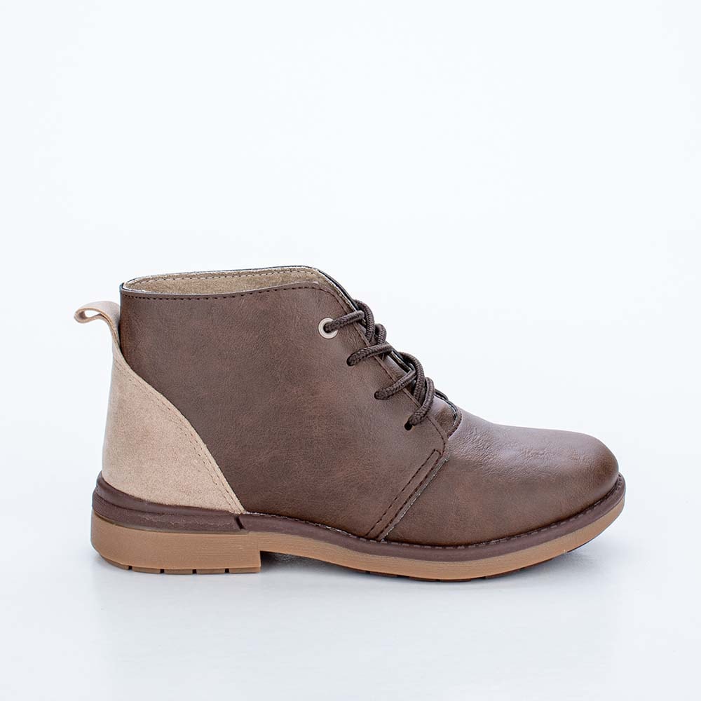 coturno infantil marrom