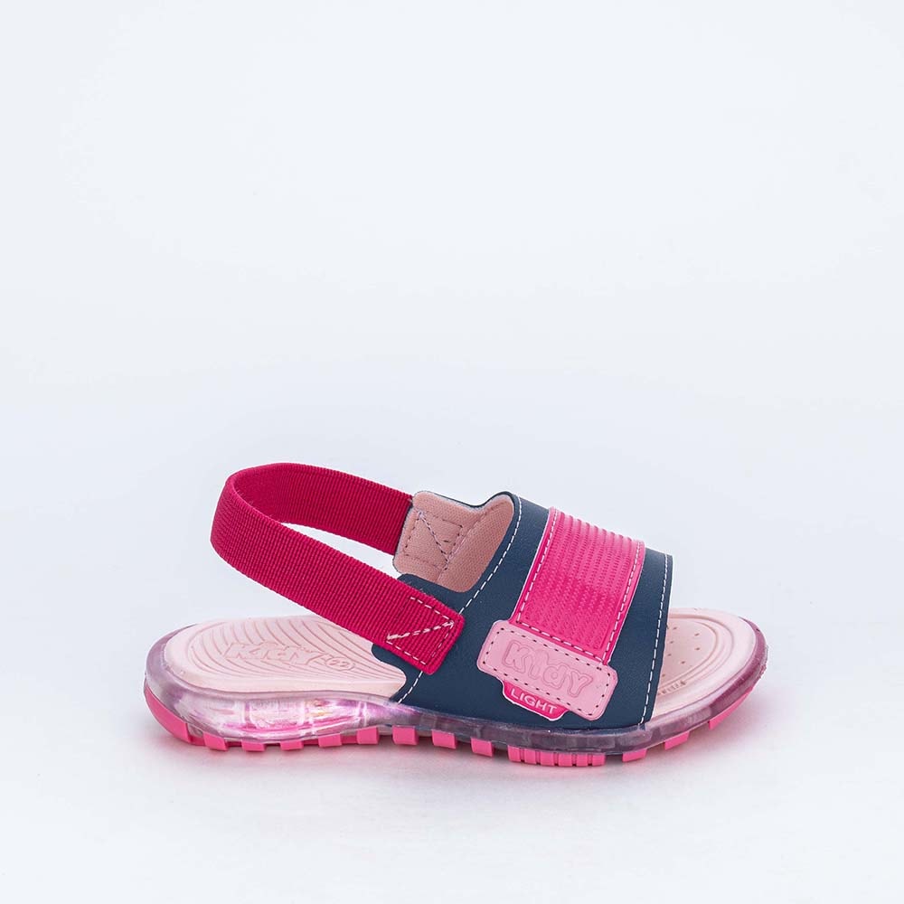 Papete de Led Infantil Feminina Kidy Light Marinho e Pink - Kidy