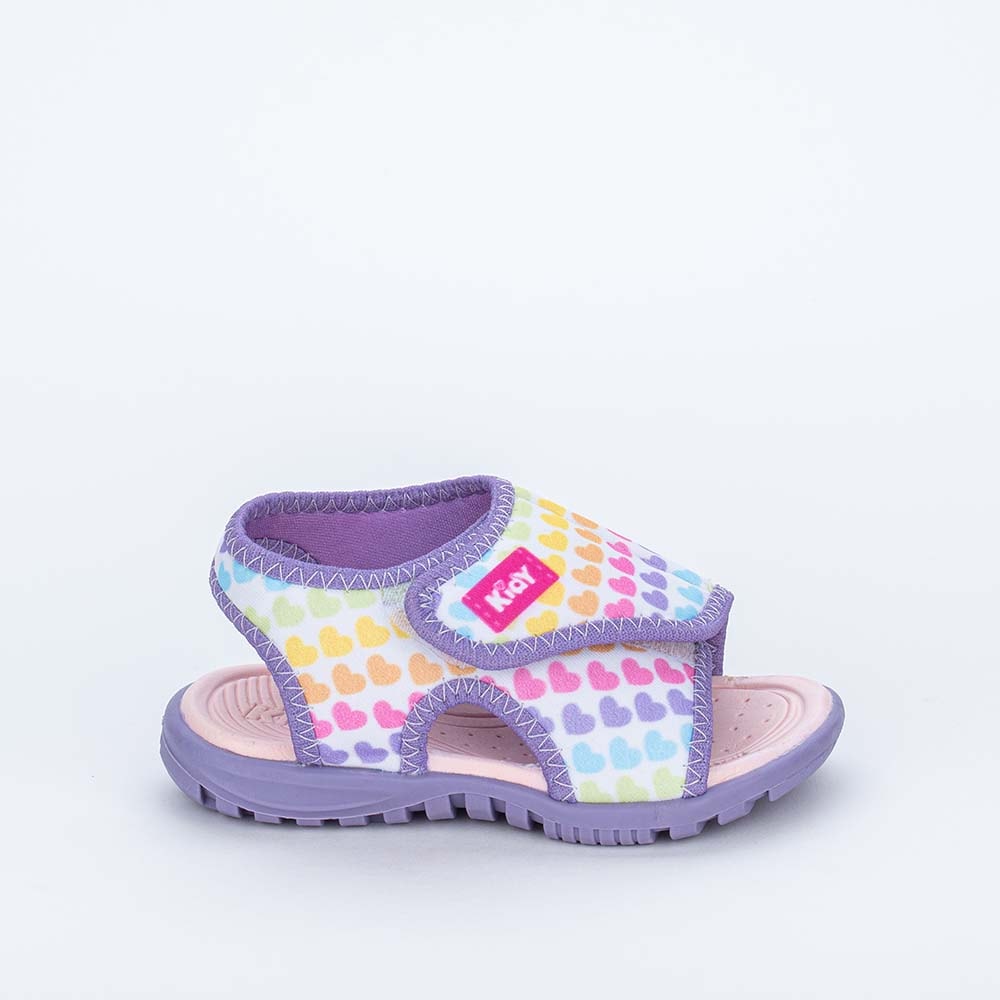 Papete Infantil Menina Kidy Corações Lilás com Brinquedo - Kidy