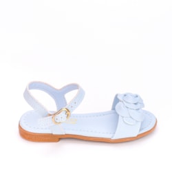 Sandália Infantil Feminina Kidy Comfort Amar E Flor Azul