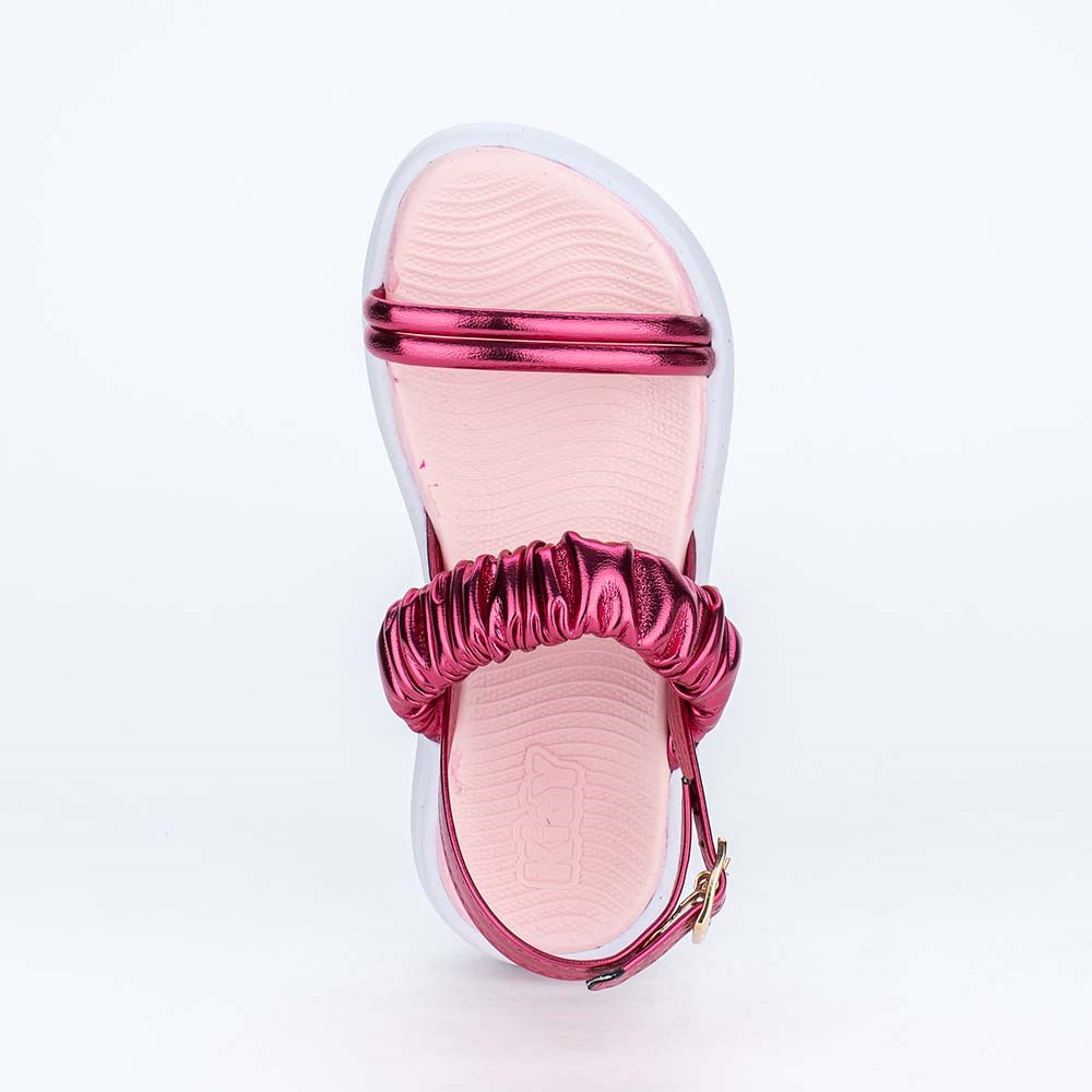 Sandália Infantil Feminina Ultra Leve Comfy Metalizada Pink