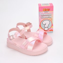 Sandália Infantil Kidy Mini Flatform Com Brinquedo Surpresa Rosa