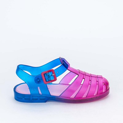 Sandália Infantil para Menina Mar e Cor Tie Dye Pink e Azul