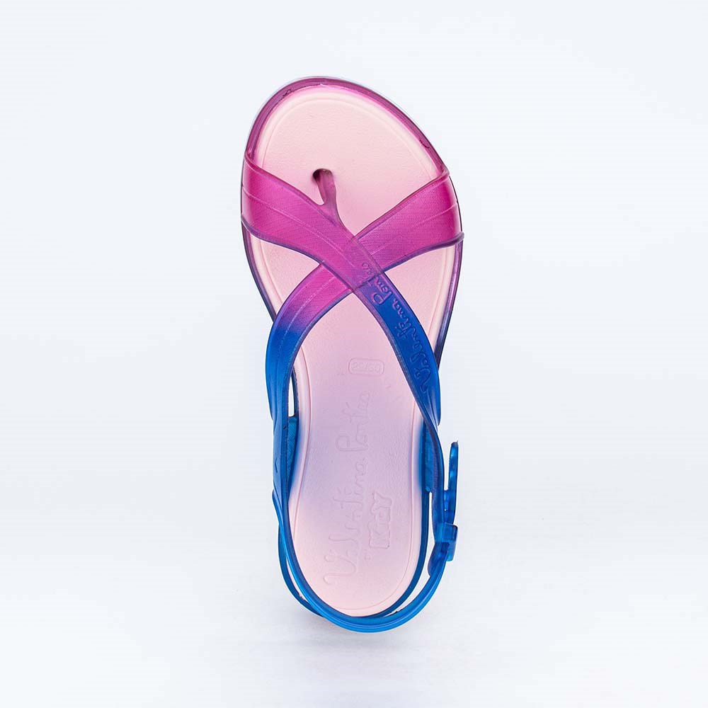 Sandália Infantil Valentina Pontes By Kidy Tie Dye Pink Azul