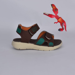 Sandália Kidy Fly Baby Marrom Verde Pantone