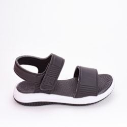 Sandália Infantil Masculina Kidy Fly Básica Preto e Branco