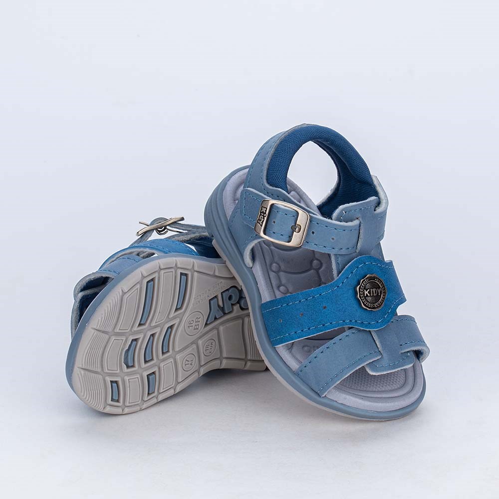 Sandália para Bebê Menino Equilíbrio Azul Stone e Índigo