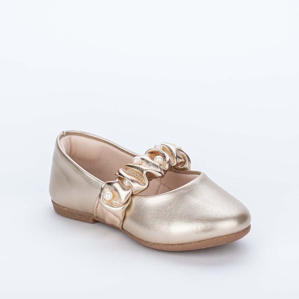 Sapatilha Infantil Menina Kidy Soft Bailarina Dourado - Kidy