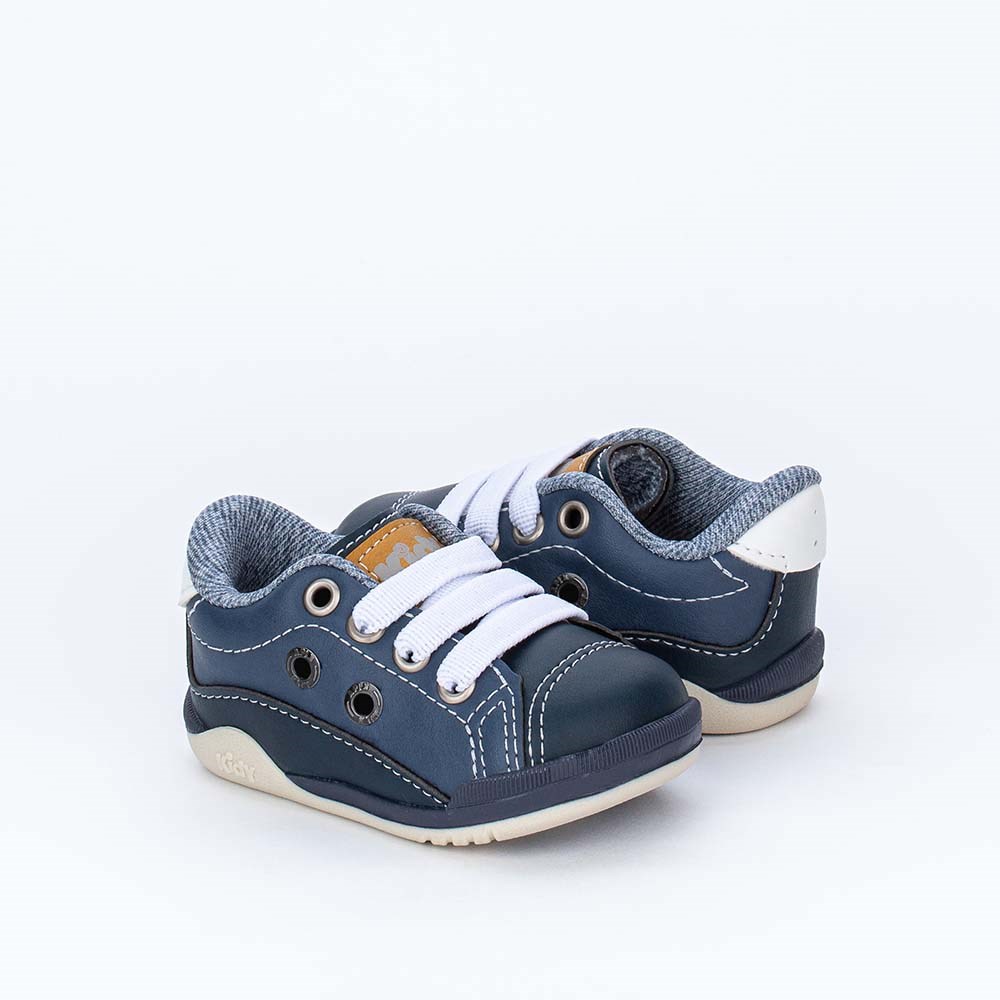Sapato Bebê Menino Kidy Colors Casual Azul Marinho
