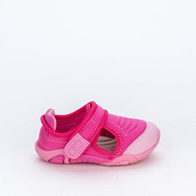 Tênis de Bebê Menina Kidy Colors Equilíbrio Pink e Rosa