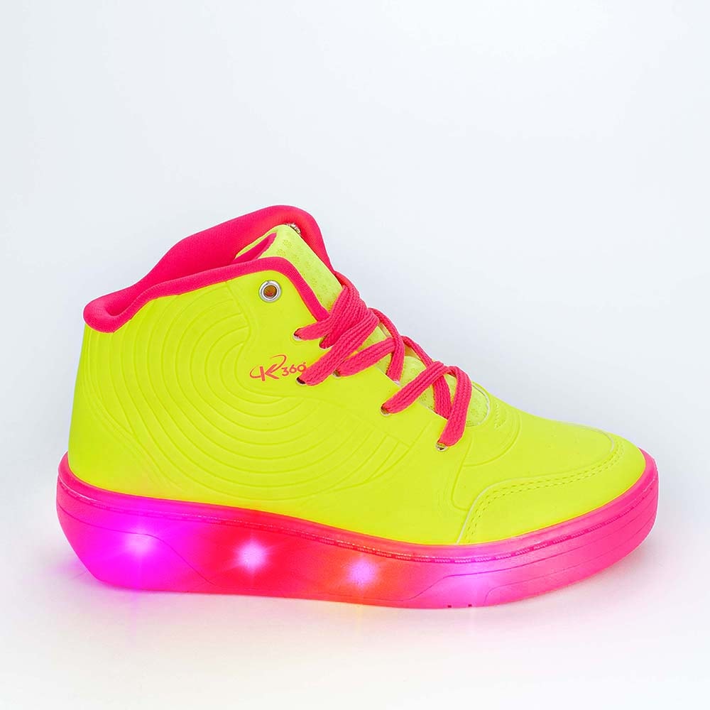 Tenis infantil com deals rodinha e led