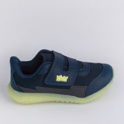 Tênis Infantil Kidy Flex Light Led Marinho Neon - Moderno e Versátil