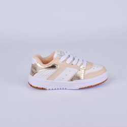 Tênis Kidy K360 Estilo Streetwear Branco e Marfim - Confortável e Mode