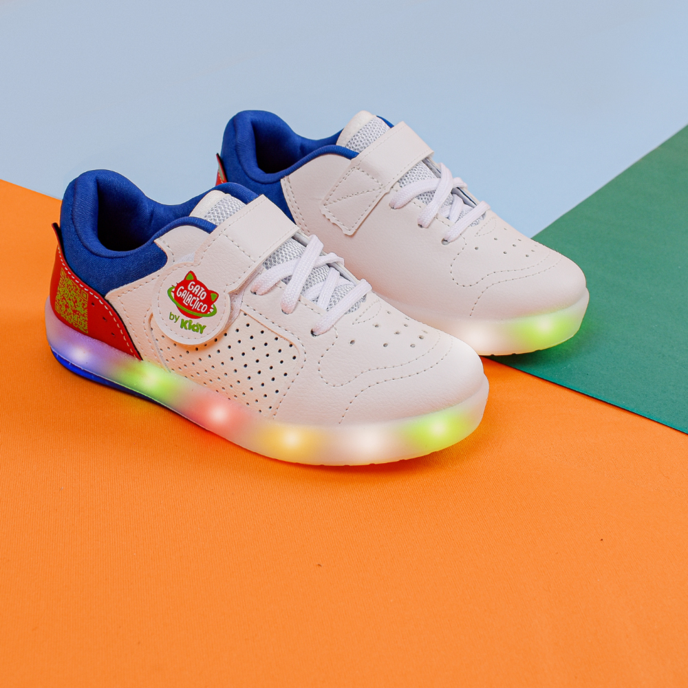Tênis Masculino Sapato Infantil Com Luzinha Tênis Sapato Led