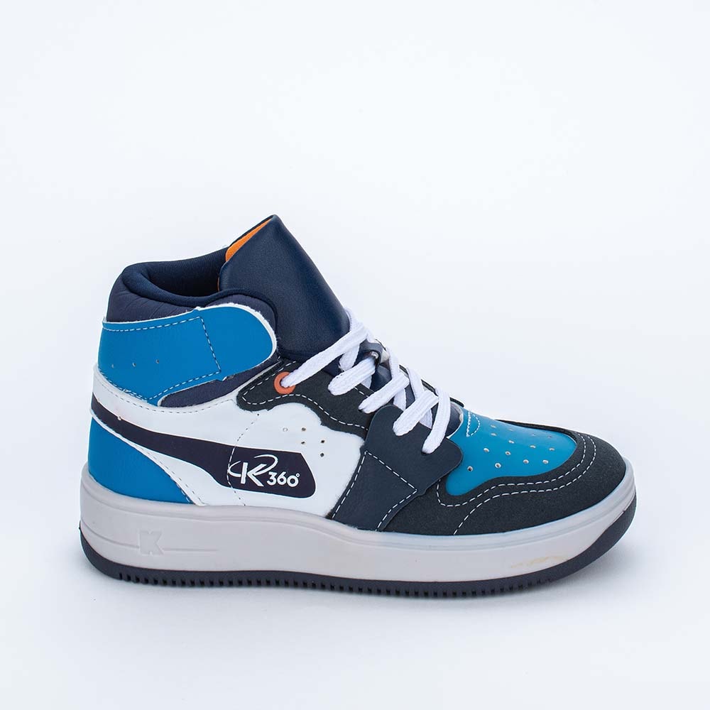 Tênis Infantil Masculino Kidy Cano Alto Urbano Azul - Kidy