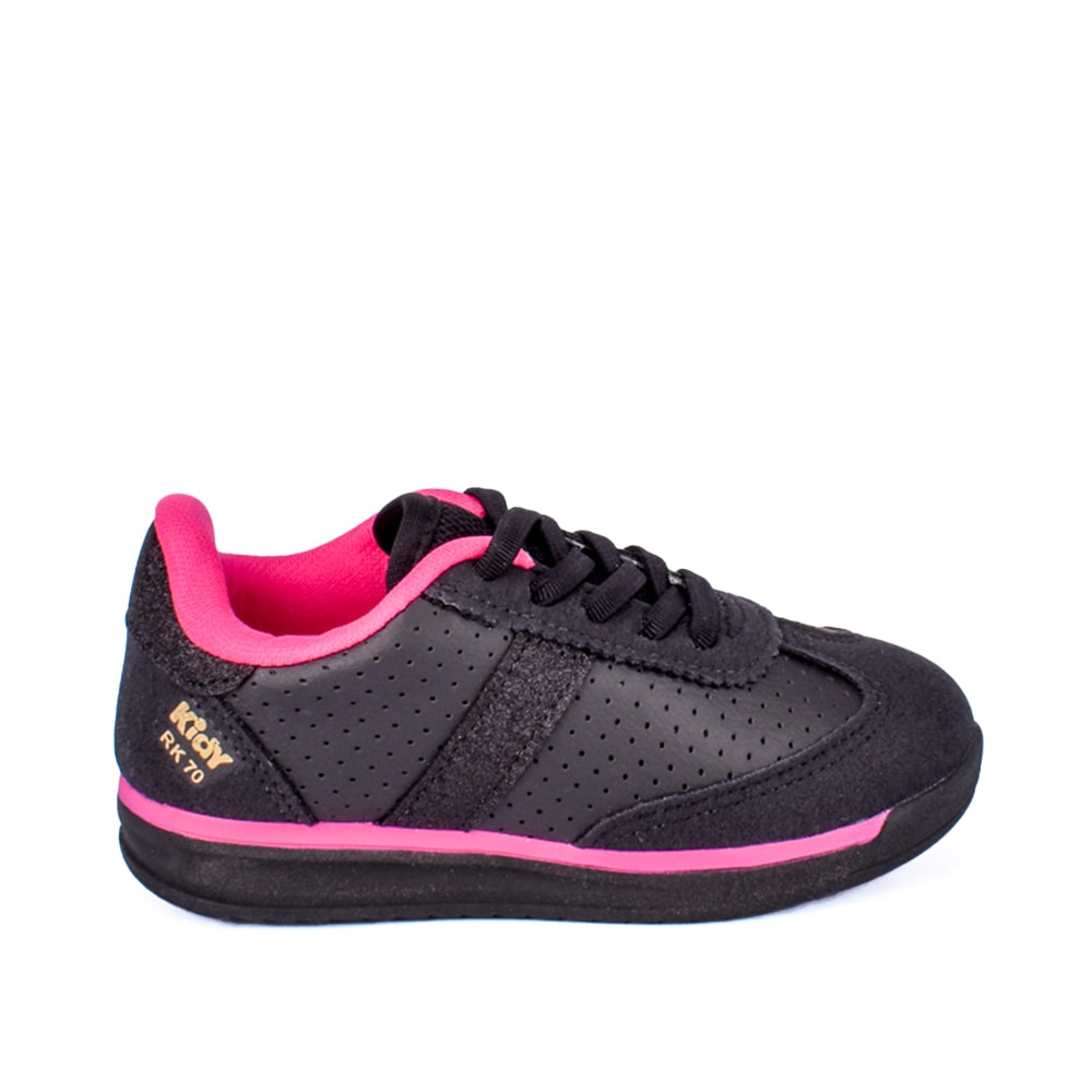 Tênis Infantil Menina Kidy RK 70 Preto e Pink - Main Image