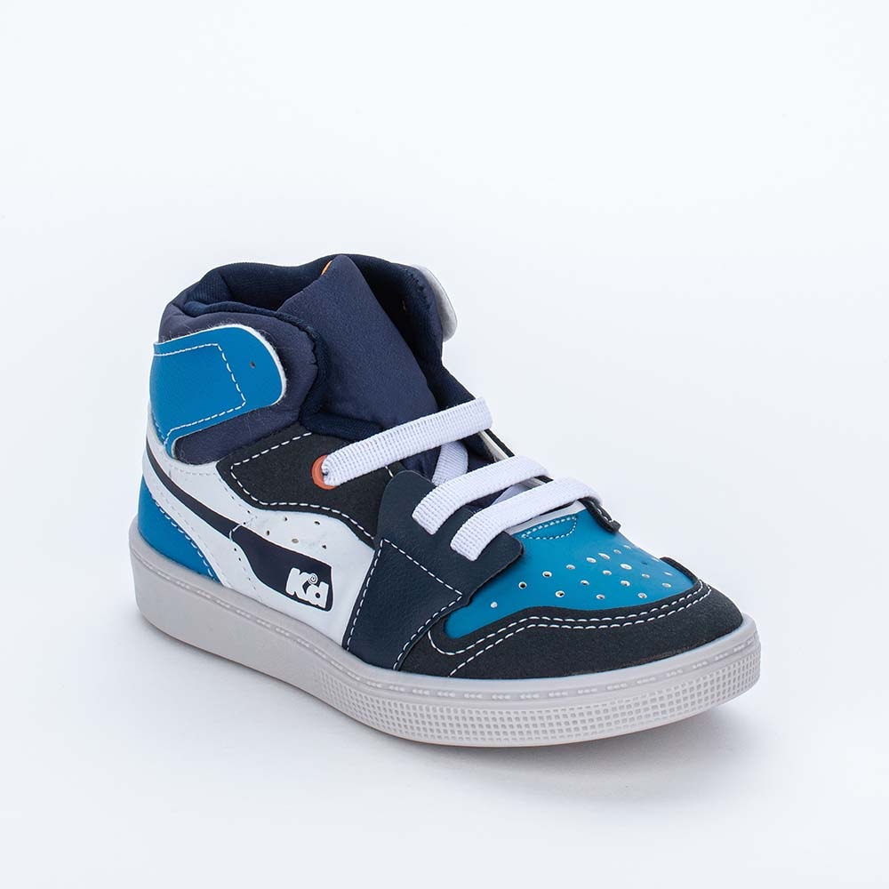 Tênis Infantil Menino Kidy Cano Alto Urbano Marinho - Kidy
