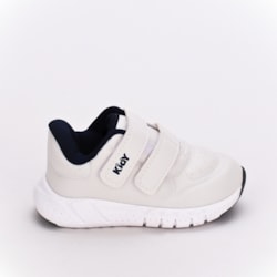Tênis Infantil Menino Kidy Equilíbrio Fecho Duplo Branco