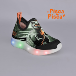 Tênis Kidy Flex Ligth Verde Laranja