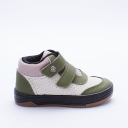Tênis Kidy Happy Verde Militar Bege