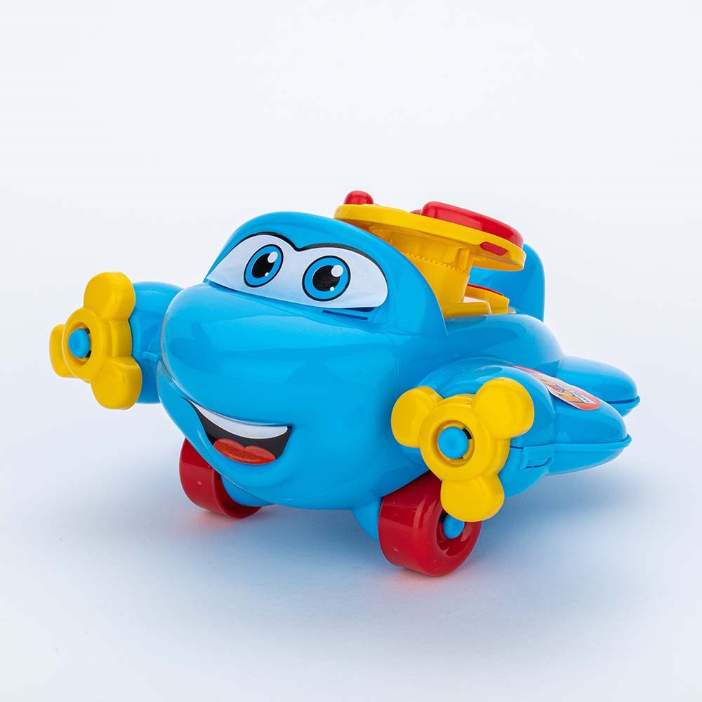 Tênis para Bebê Kidy Colors Avião Marinho com Brinquedo
